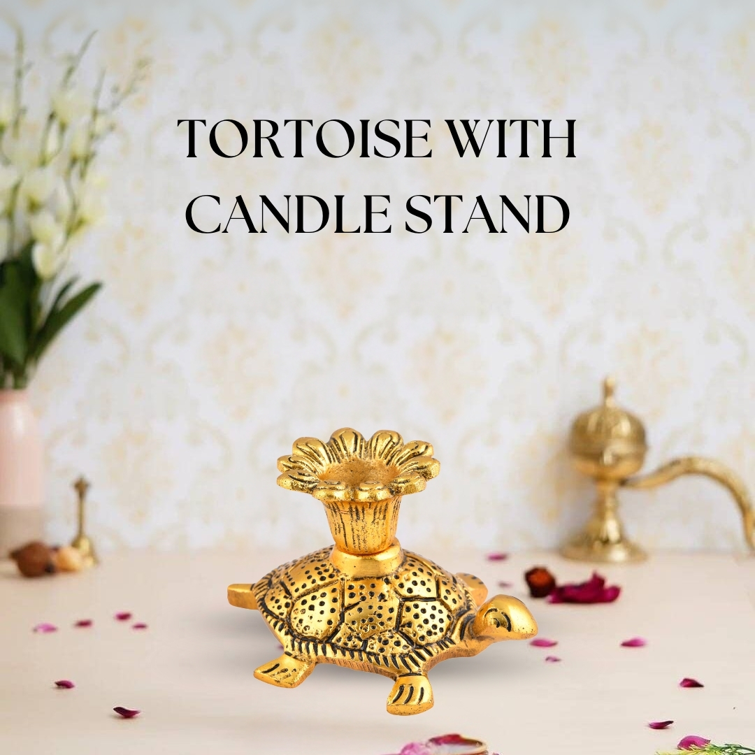 Tortoise with Candle Stand