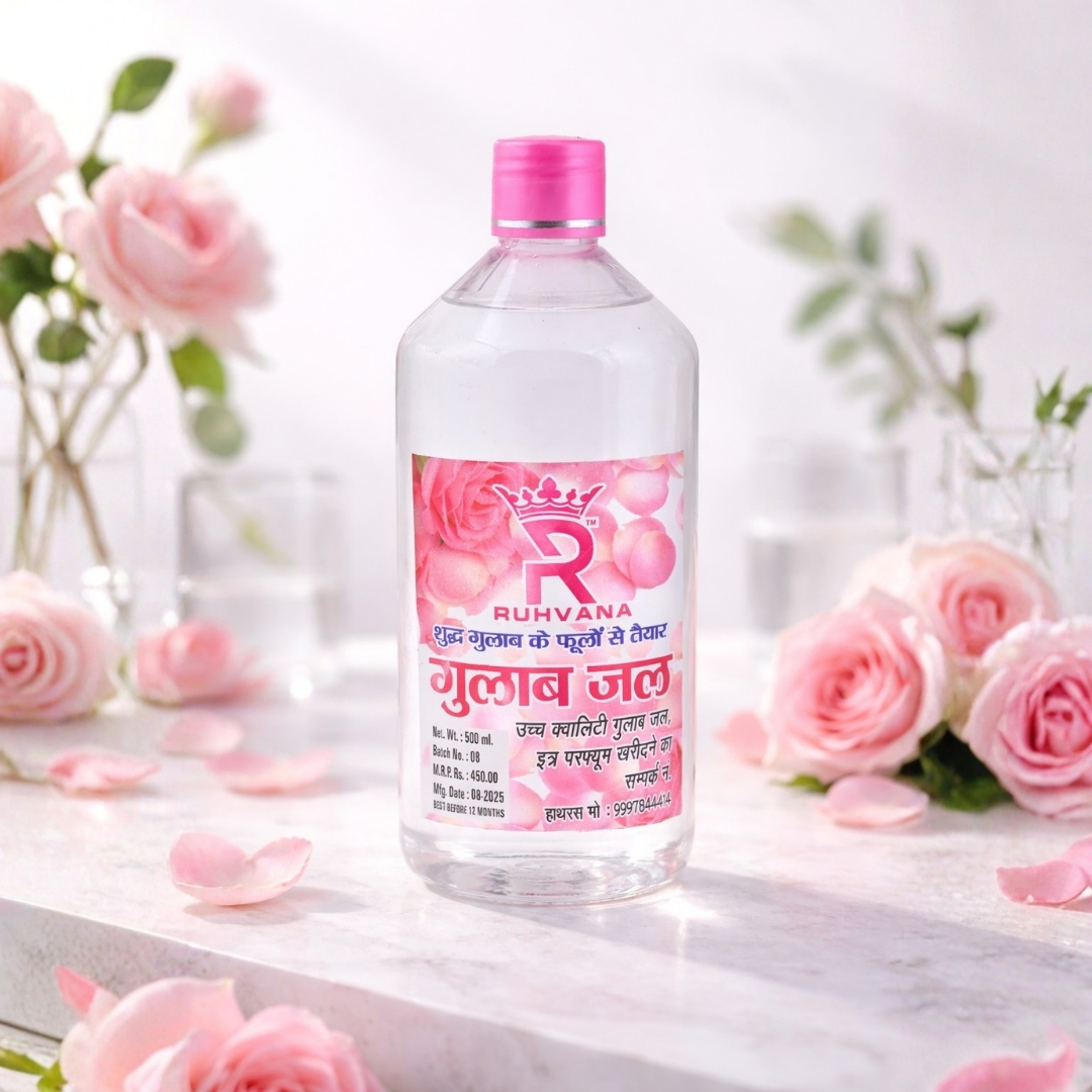 Pure & Natural Rose Water (500ml)