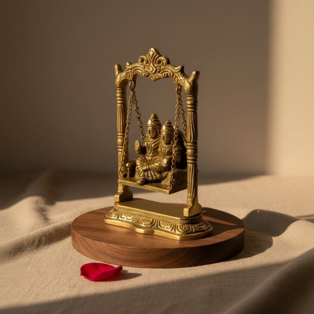 Radha Krishna on Swing Jhula