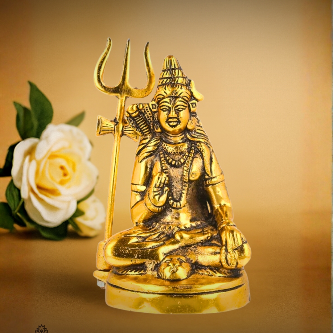 Lord Shiva with Trishul Statue