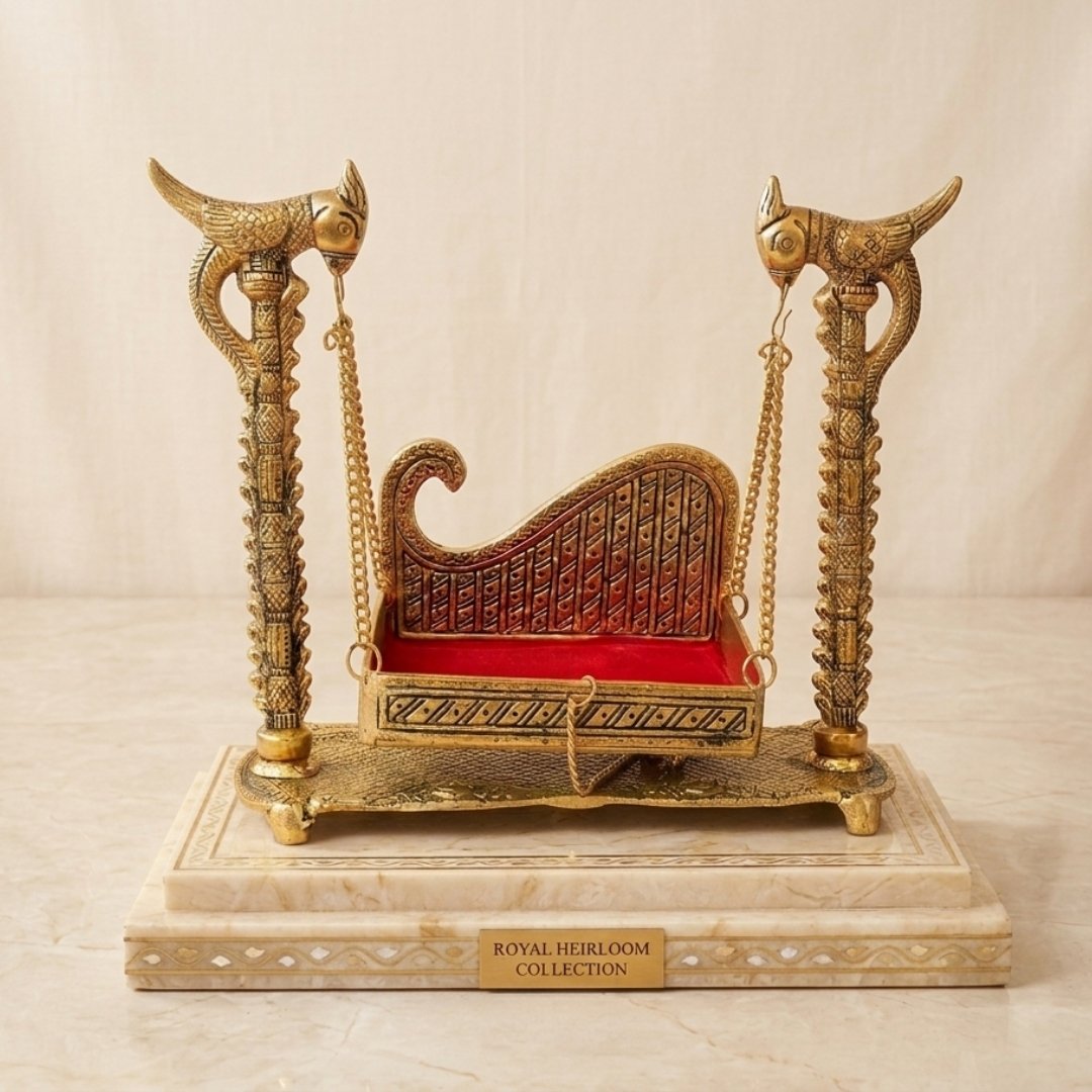 Laddu Gopal Swing Jhula (Golden)